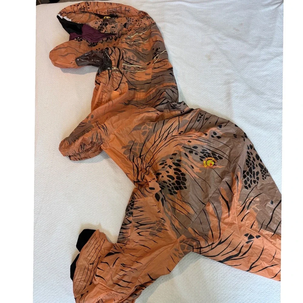 Rubies Jurassic World Teen Inflatable T-Rex Costume 700430 Brown Dinosaur